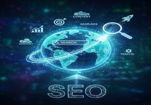 Digital marketing company providing SEO services with search optimization, backlinks and traffic growth strategies